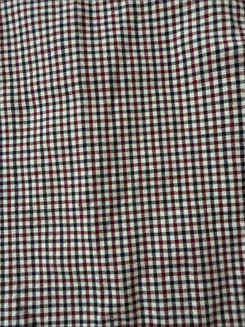 GAP Boys Brown & White Gingham Button-Down Shirt